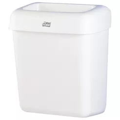 Tork 20-liter trash can, white plastic