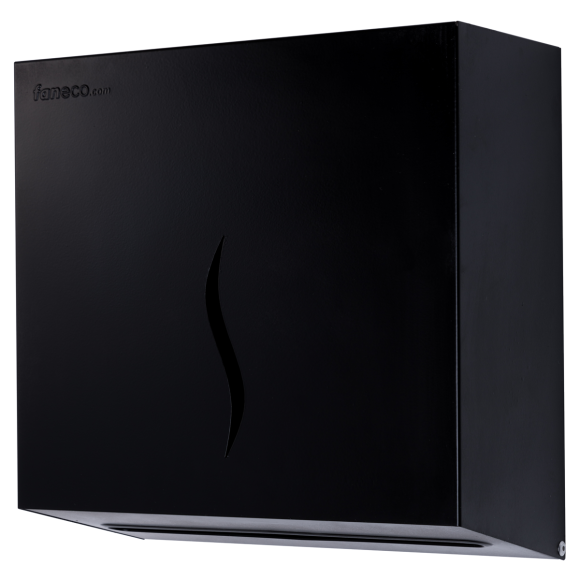 Folded paper towel dispenser Faneco HIT M black steel