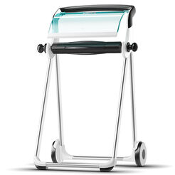 Stojan na utierky v rolke Tork plast biele-turquoise