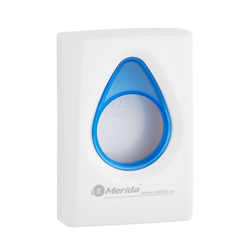 Behälter für Merida TOP Papierhygienetaschen aus weiß-blauem Kunststoff