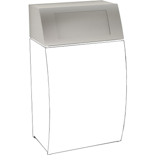 Kryt na odpadkový koš STRATOS Franke matný