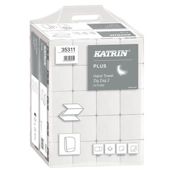 Toalla de papel ZZ Katrin Plus de 2 capas, 4000 unidades, celulosa blanca