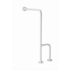 Agarre para discapacitados de pared-suelo de 25 75 x 80 cm Bisk acero blanco