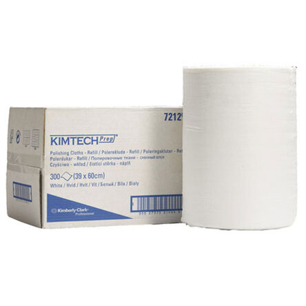 Czyściwo papierowe w rolce Kimberly Clark KIMTECH 1 warstwa celuloza białe