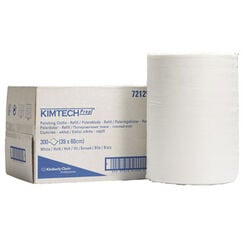 Papierové utierky na leštenie skla Kimberly Clark KIMTECH 1 vrstva celulóza biele