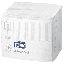 Należące do linii Tork Xpressnap składane serwetki dyspenserowe do wycierania rąk i twarzy
