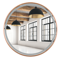 Espejo de baño Faneco Scandi LED 80 cm cobre