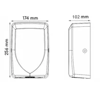 Suszarka do rąk Sanitario Viento Black