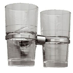 Dvojitý sklenený kúpeľňový pohár Merida