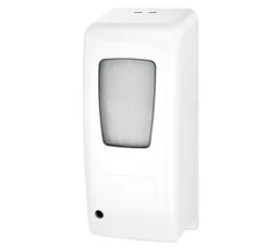 Dispensador sin contacto para líquido, gel desinfectante o jabón líquido Sanitario 1000 ml, plástico ABS blanco