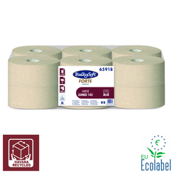 JUMBO Bulkysoft Havana Forte toilet paper 12 rolls 2-ply recycled paper