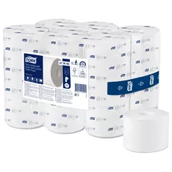 Ekstra mäkký toaletný papier bez jadra Tork OptiServe 18 ks 3 vrstvy 63,3 m, biela celulóza