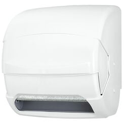 Dispensador automático de toallas de papel en rollo INOVA, plástico ABS blanco