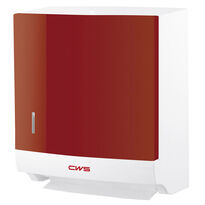 Podajnik do ręczników papierowych w składce czerwony