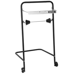 Stojan na hadry v roli podlahový 40 cm Katrin ocel černá