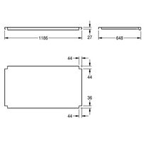Półka do stelażu MAXT120-70
