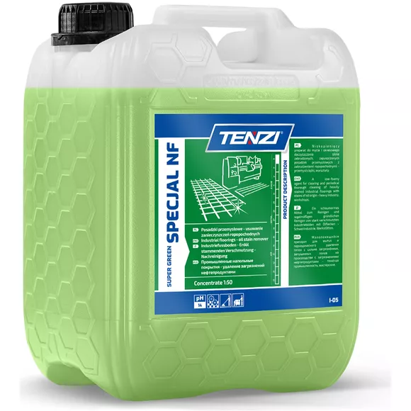 Płyn do mycia posadzek warsztatowych Tenzi Super Green Specjal NF 5 l koncentrat