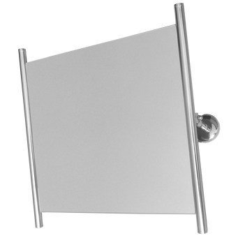 Sklopné zrcadlo pro invalidy fi 25 60 x 60 cm Faneco lesklá ocel