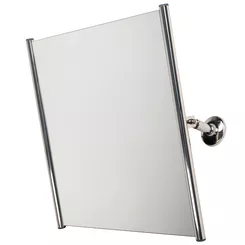 Espejo abatible para personas con discapacidad Faneco ⌀ 25 mm, 60 × 60 cm, acero inoxidable pulido