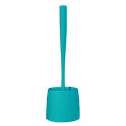 Bisk IDA standing toilet brush, turquoise plastic.