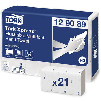 Toalla de papel ZZ fácilmente soluble Tork Xpress Multifold 2 capas 4200 unidades celulosa blanca