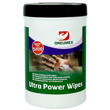 Ściereczki do mycia mocno zabrudzonych rąk Dreumex Ultra Power Wipes 90 