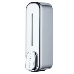 Dosificador de jabón líquido G4 Bisk 350 ml plateado