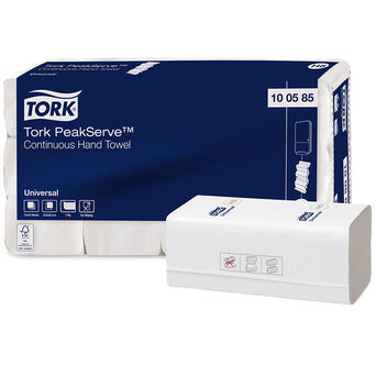 Toalla de papel ZZ Tork PeakServe Continuous 4920 unidades. Celulosa blanca
