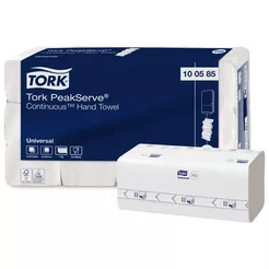 Papierhandtuch ZZ Tork PeakServe Continuous 4920 Stück, weißes Zellstoff
