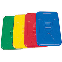 Pokrywa na worek na śmieci 120 litrów Splast czerwona