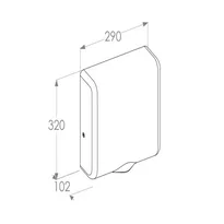 Wymiary suszarki Merida Turbo JET SLIM EIC109