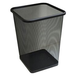 Merida mesh waste bin 18 liters, black steel