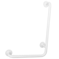 Grab bar for disabled ⌀ 25 600 x 600 mm white steel