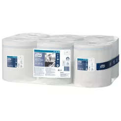 Papierové utierky na ľahké znečistenia Tork Reflex 6 ks 1 vrstva 299,95 m biela celulóza + recyklovaný papier