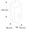 Dozownik do mydła w płynie Merida TOP MINI 0,4 litra plastik biało - szary