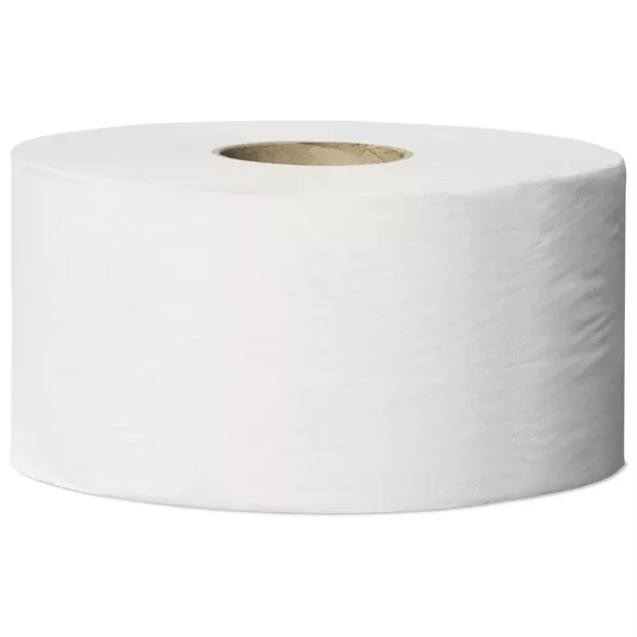 Papier toaletowy Mini Jumbo Tork T2 12 rolek 1 warstwa 240 m średnica 18,8 cm szara makulatura