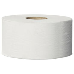 Papírový toaletní papír mini Jumbo Tork 12 rolí 1 vrstva 240 m průměr 18,8 cm šedý makulatura
