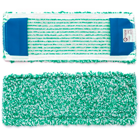 Mop kieszeniowy z zielonej mikrofibry 50 x 17cm