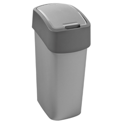 Mülltrennbehälter 25 Liter Curver FLIP BIN, grauer Kunststoff