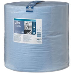 Toalla de papel de gran tamaño multifuncional para suciedades difíciles Tork 2 capas celulosa azul