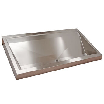 Franke PRESTIGE series steel washbasin 1200 × 150 × 570 mm