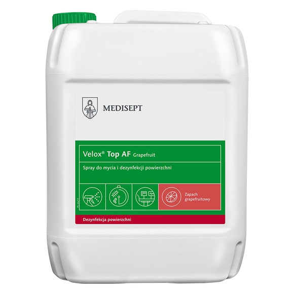 Velox Top AF płyn do dezynfekcji sprzętu medycznego 5 litrów grapefruit
