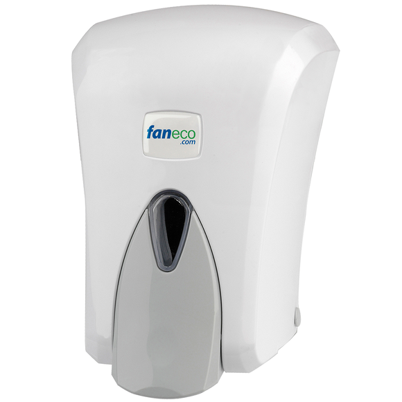 Dozownik do mydła w płynie Faneco POP 1000 ml, białe tworzywo ABS