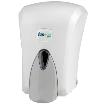 Flüssigseifen-Spender Faneco POP 1 Liter weißer Kunststoff