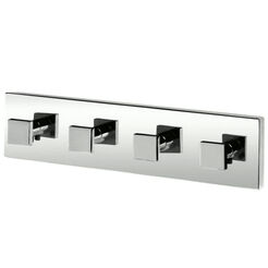 Vierfacher Handtuchhalter Bisk ARKTIC, verchromt