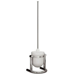 Stojící kartáč na WC Merida mosaz chromovaná + keramika