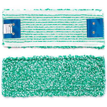 Mopa de microfibra con clip verde 40 x 13 cm