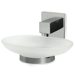 Mydelnička Bisk ARKTIC zinok + matné sklo + chróm