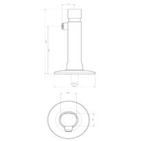 Bateria ścienna czasowa na wodę zmieszaną