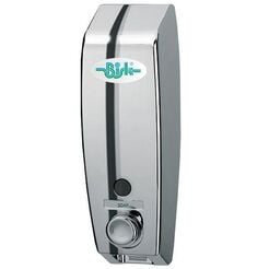 Dávkovač tekutého mydla Bisk MASTERLINE 400 ml, strieborný ABS plast